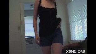 Carnal amateur teen loves riding schlong in spicy modes